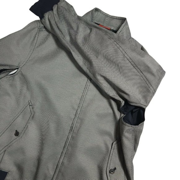 Prada Sport Y2K Herringbone Bomber Jacket - Grey - Picture 9 of 9